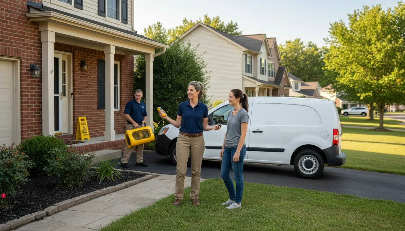 Water restoration image for Dehumidification And Cleanup Services in Tichnor, AR